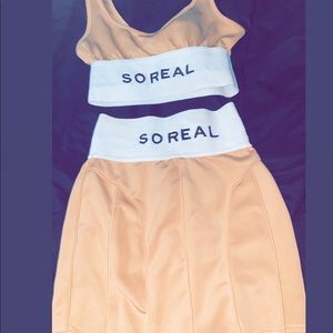 Gsuwoo two piece skirt set